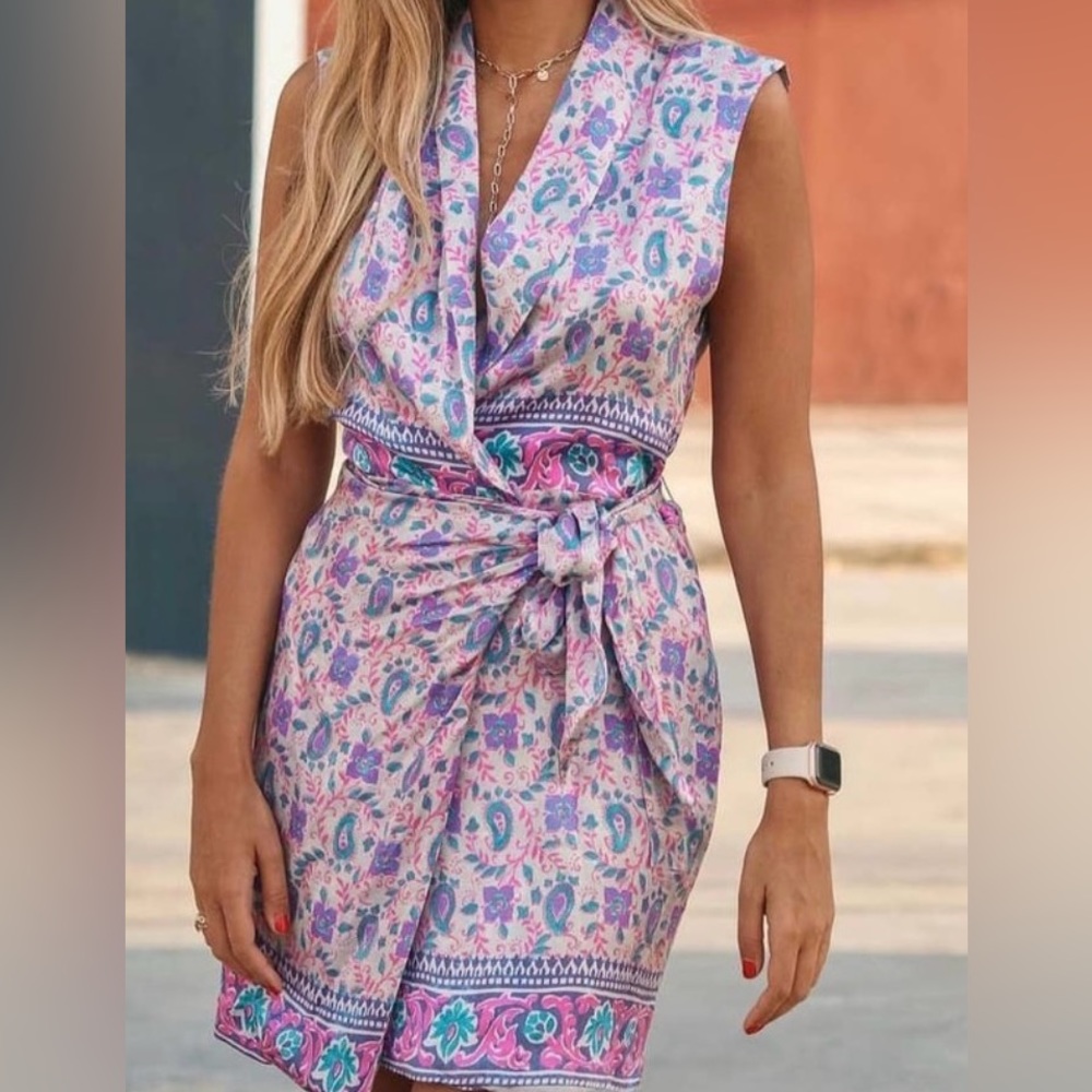 Zara wrap mini dress